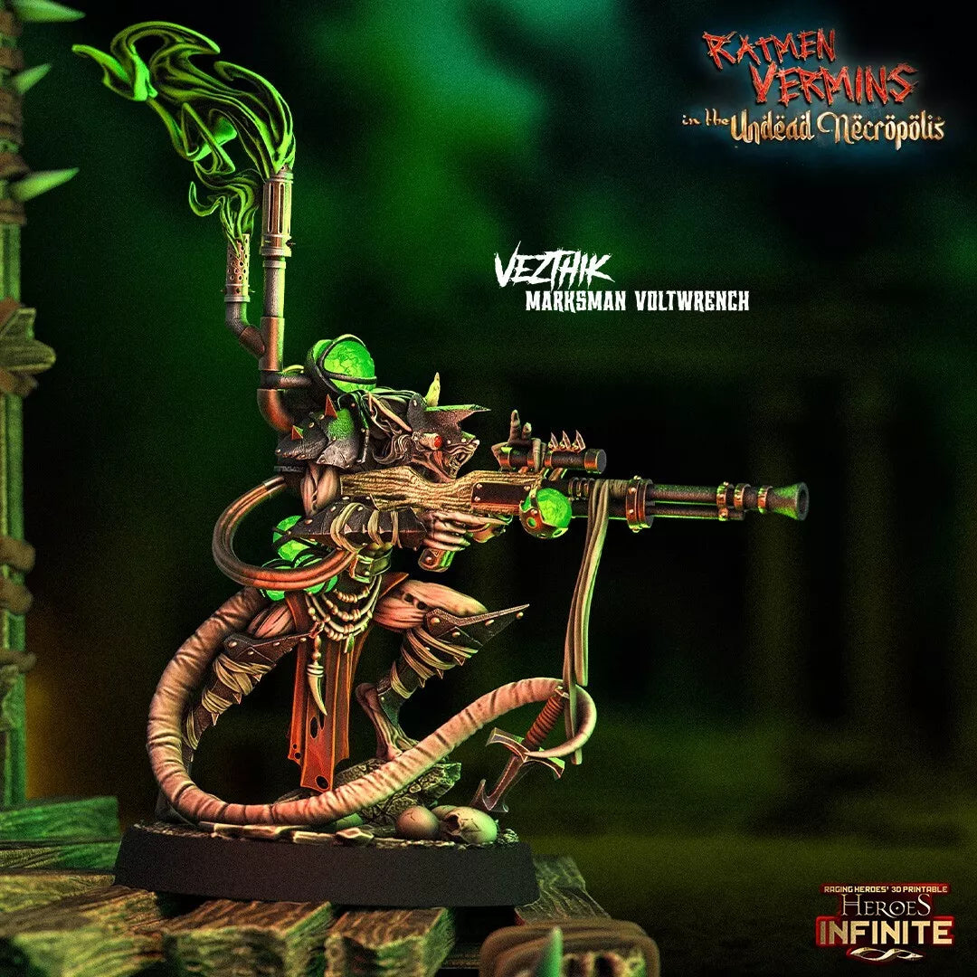 Vezthik Marksman Voltwrench | Compatible with Tabletop Fantasy Wargames