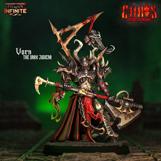 Vorn the Dark Judicar - Chaos Across the Galaxy | Compatible with Tabletop Wargames