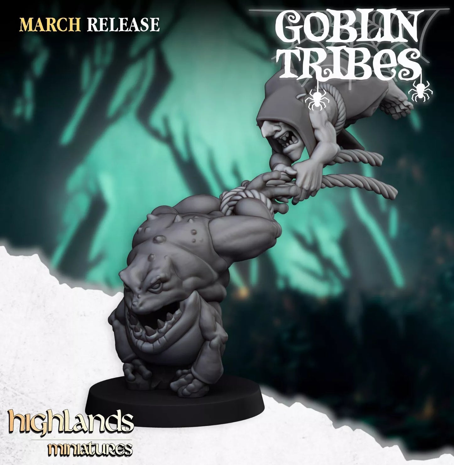 Fantasy Wargaming Swamp Goblins Herd | Compatible with OW, WFB, AOF, and More