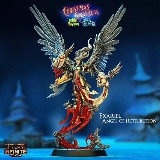 Exariel, Angel of Retribution - Christmas Chronicles Holy Angels | Compatible with Tabletop Wargames