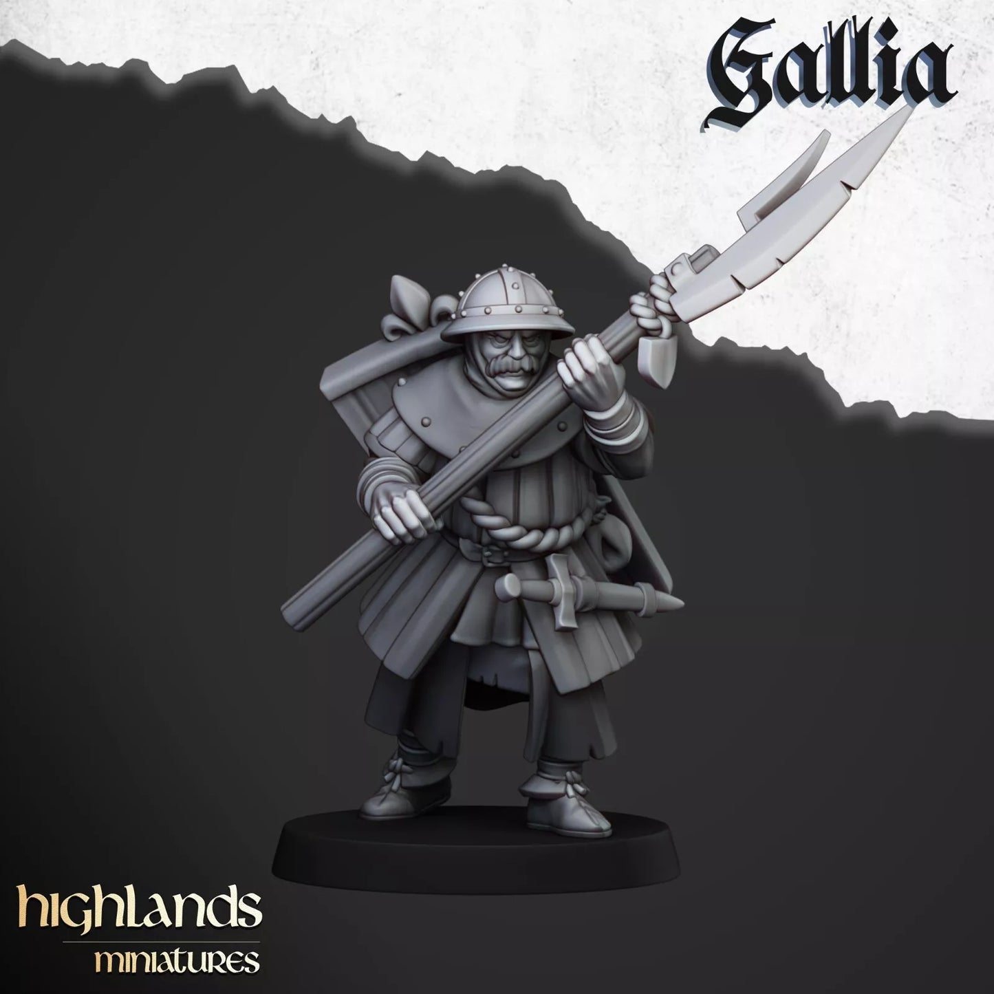 Gallia Men at Arms - Highlands Miniatures | Compatible with OW, WFB, AOF, and More