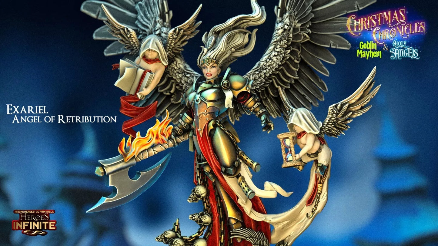 Exariel, Angel of Retribution - Christmas Chronicles Holy Angels | Compatible with Tabletop Wargames