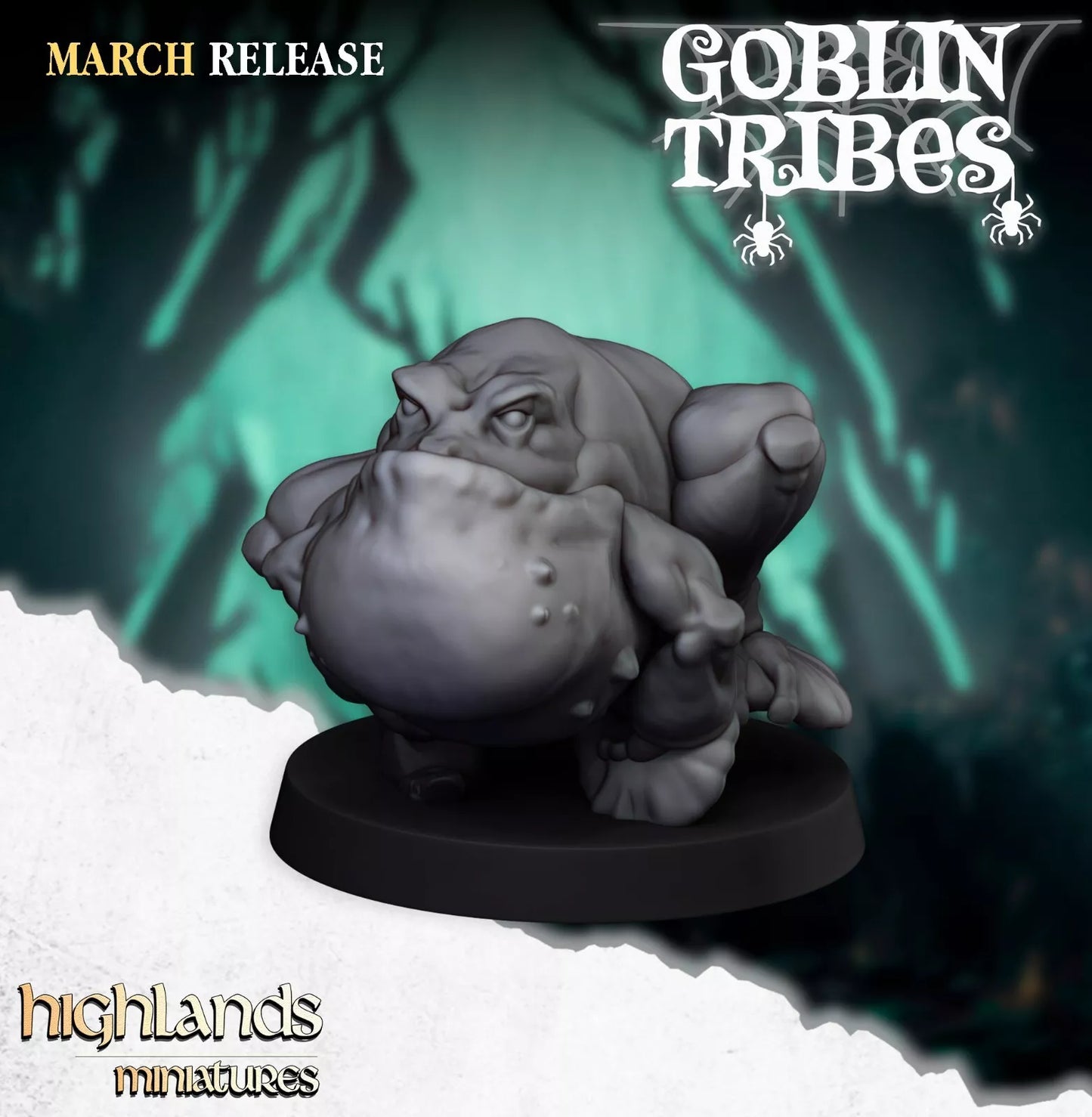 Fantasy Wargaming Swamp Goblins Herd | Compatible with OW, WFB, AOF, and More