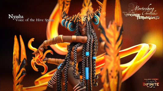 Nyasha, Voice of the Hive Spirits - Wa'Kura's Termigants | Compatible with Tabletop Wargames