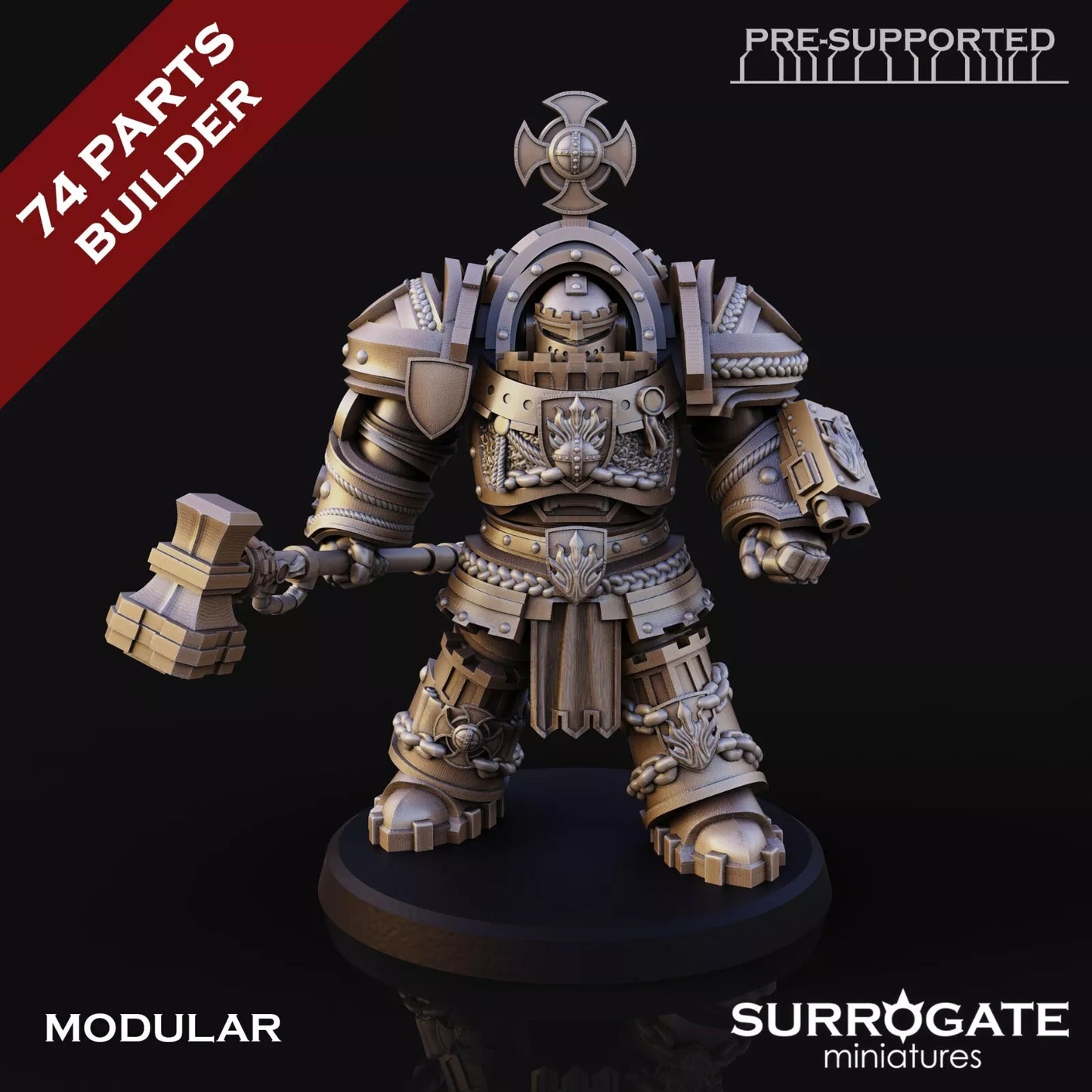 Silver Paladins Knight Enforcers, Surrogate Miniatures | 5 Man Unit