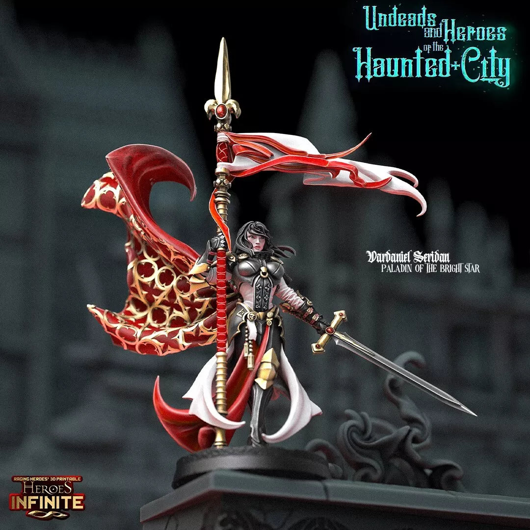 Vardaniel Seridan, Paladin - The Haunted City | Compatible with Tabletop Wargames