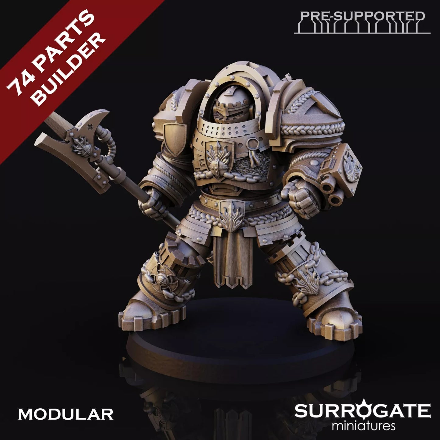 Silver Paladins Knight Enforcers, Surrogate Miniatures | 5 Man Unit