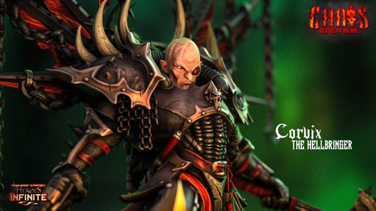 Corvix the Hellbringer and His Servants - Chaos Across the Galaxy | Compatible with Tabletop Wargames