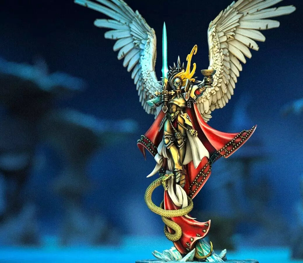 Elyon Goldmask, Archangel of the Eternal (Sci-Fi version) - Christmas Chronicles Holy Angels | Compatible with Tabletop Wargames