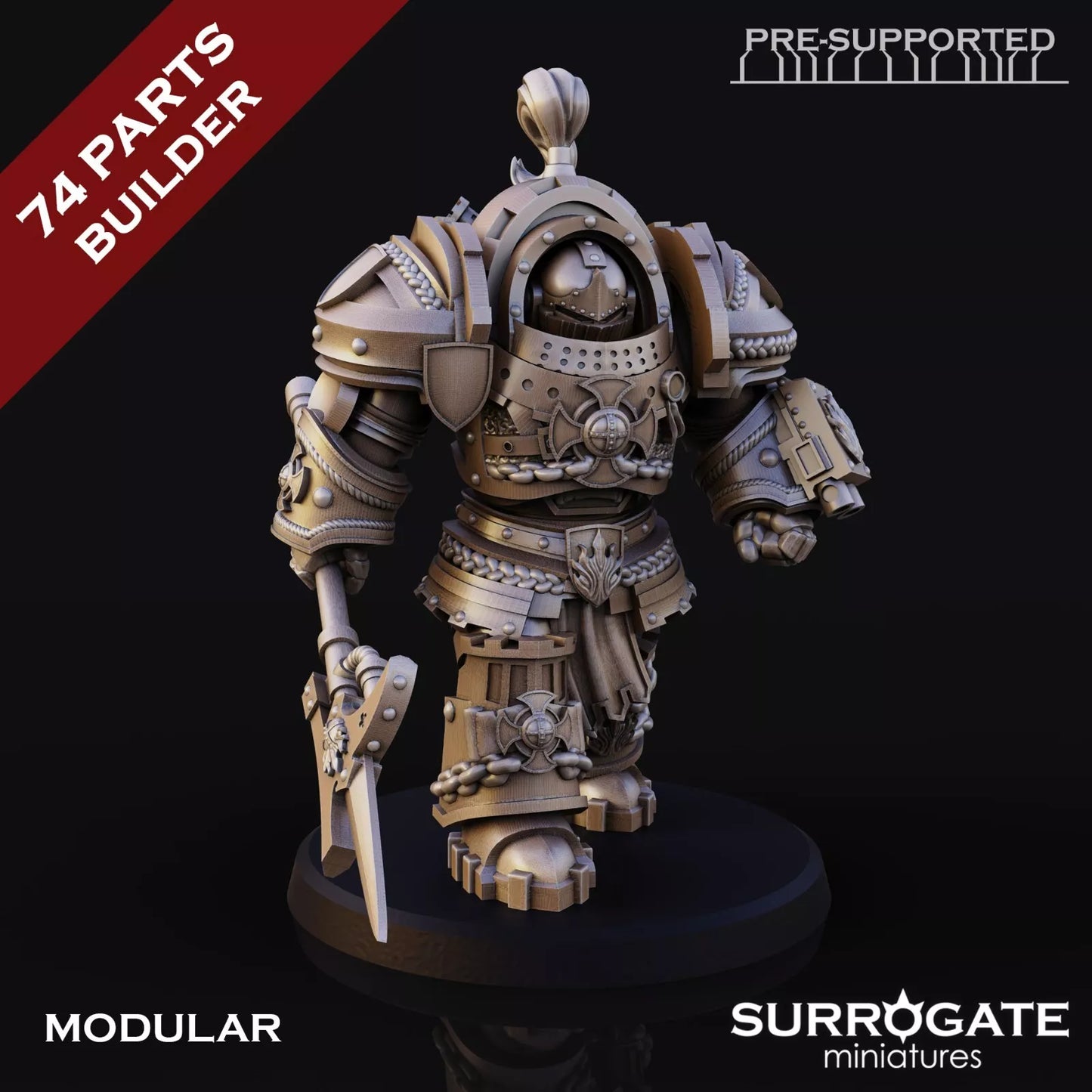 Silver Paladins Knight Enforcers, Surrogate Miniatures | 5 Man Unit