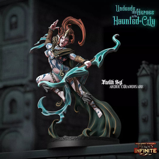 Faelith Syl, Archer Extraordinaire - The Haunted City | Compatible with Tabletop Wargames