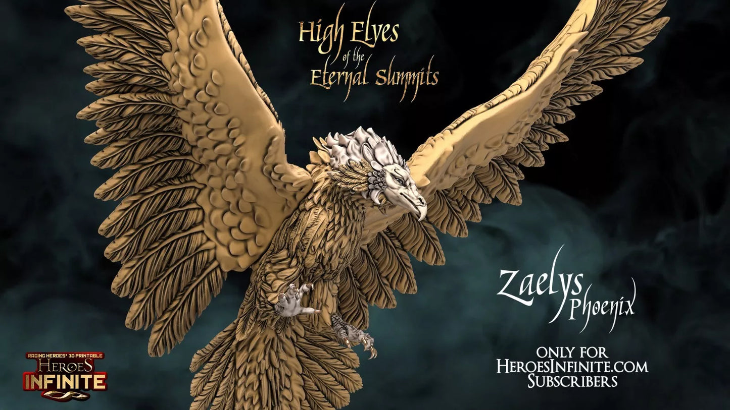 Zaelys, Phoenix, High Elves of the Eternal Summits - Eternal Summits | Compatible with Tabletop Wargames