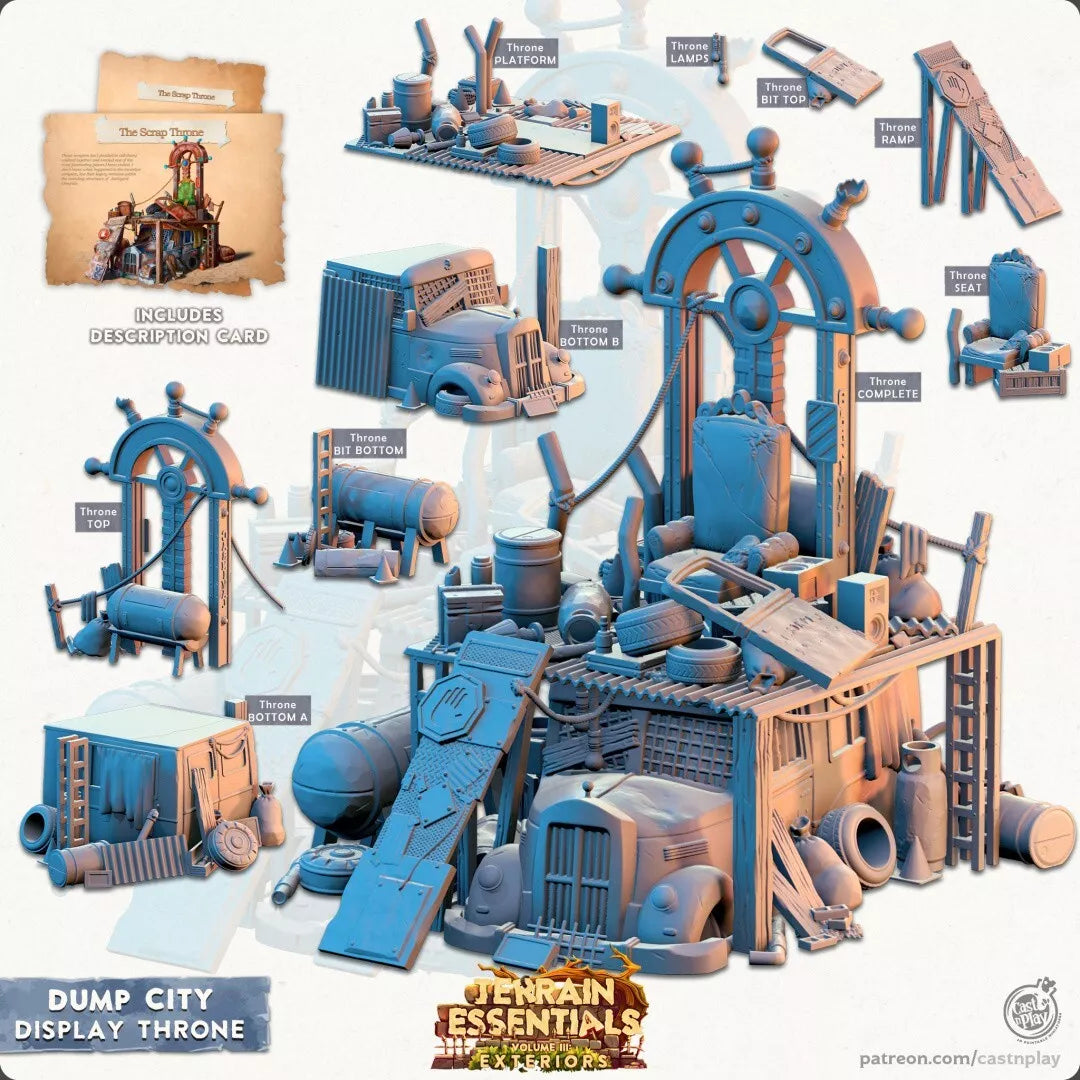 Terrain Essentials - Dump City Display | For D&D Campaigns & Tabletop Games