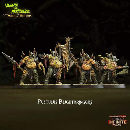 Pustulus Blightbringers, 5-man Unit - Vermin and Pestilence | Compatible with Tabletop Wargames