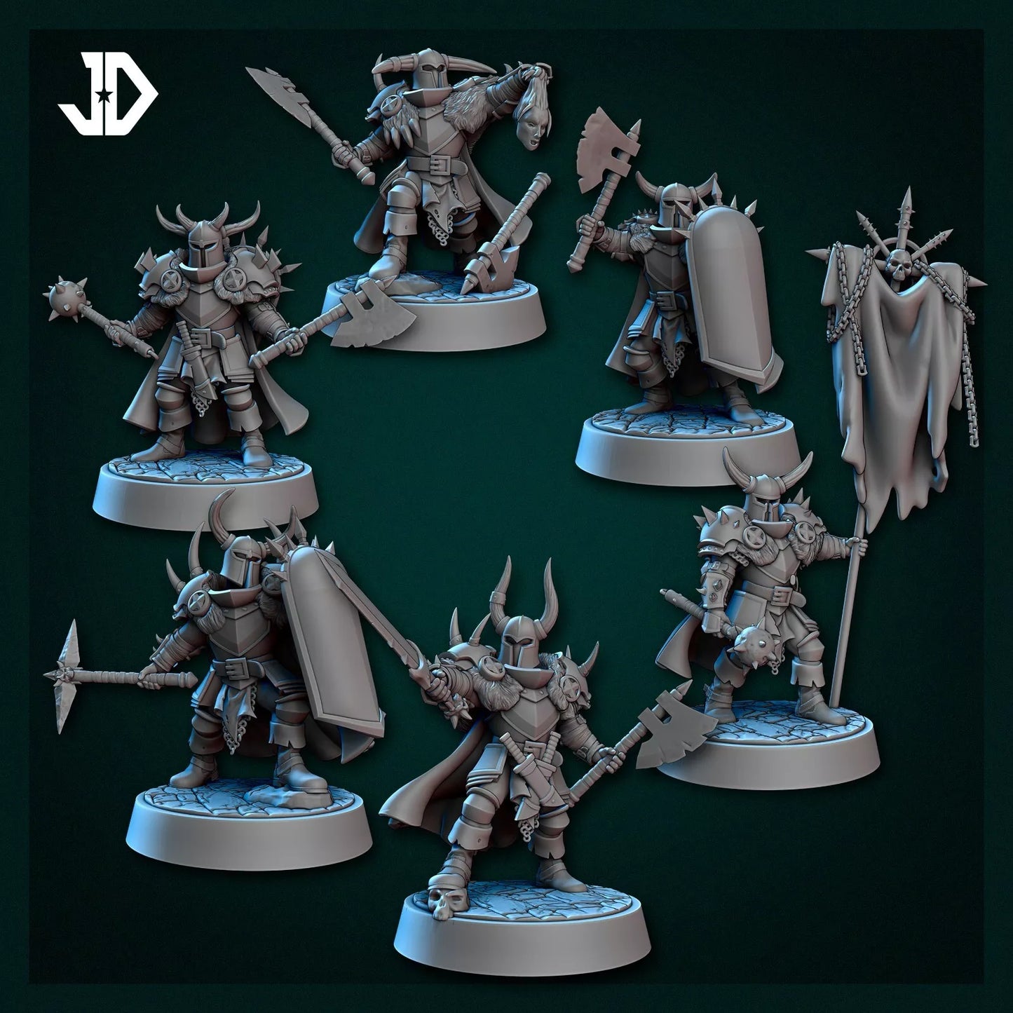 Enslaved to Darkness Warriors of Chaos - 6 Man Unit | Compatible with W40K/WG/SF