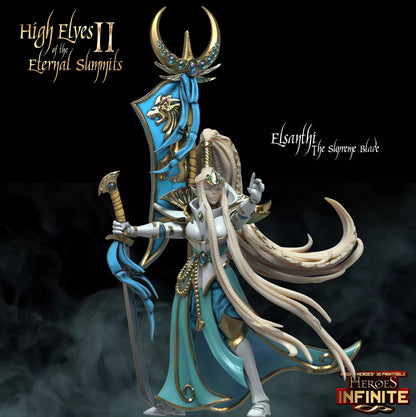 Elsanthi, the Supreme Blade - Eternal Summits | Compatible with Tabletop Wargames