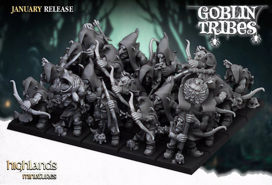 Fantasy Wargaming Swamp Goblins w/Bows | Compatible with OW, WFB, AOF, and More