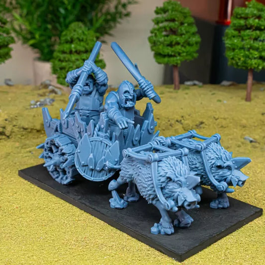 Fantasy Wargaming Orc Chariots | Compatible with OW, WFB, AOF, and More