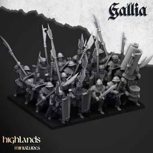 Gallia The Medieval Kingdom - Highlands Miniatures | Compatible with OW, WFB, AOF, and More