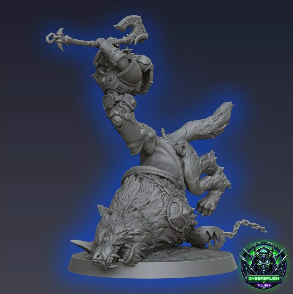 Space Vikings - Stormwolf Rider Berserker | For Tabletop Wargaming