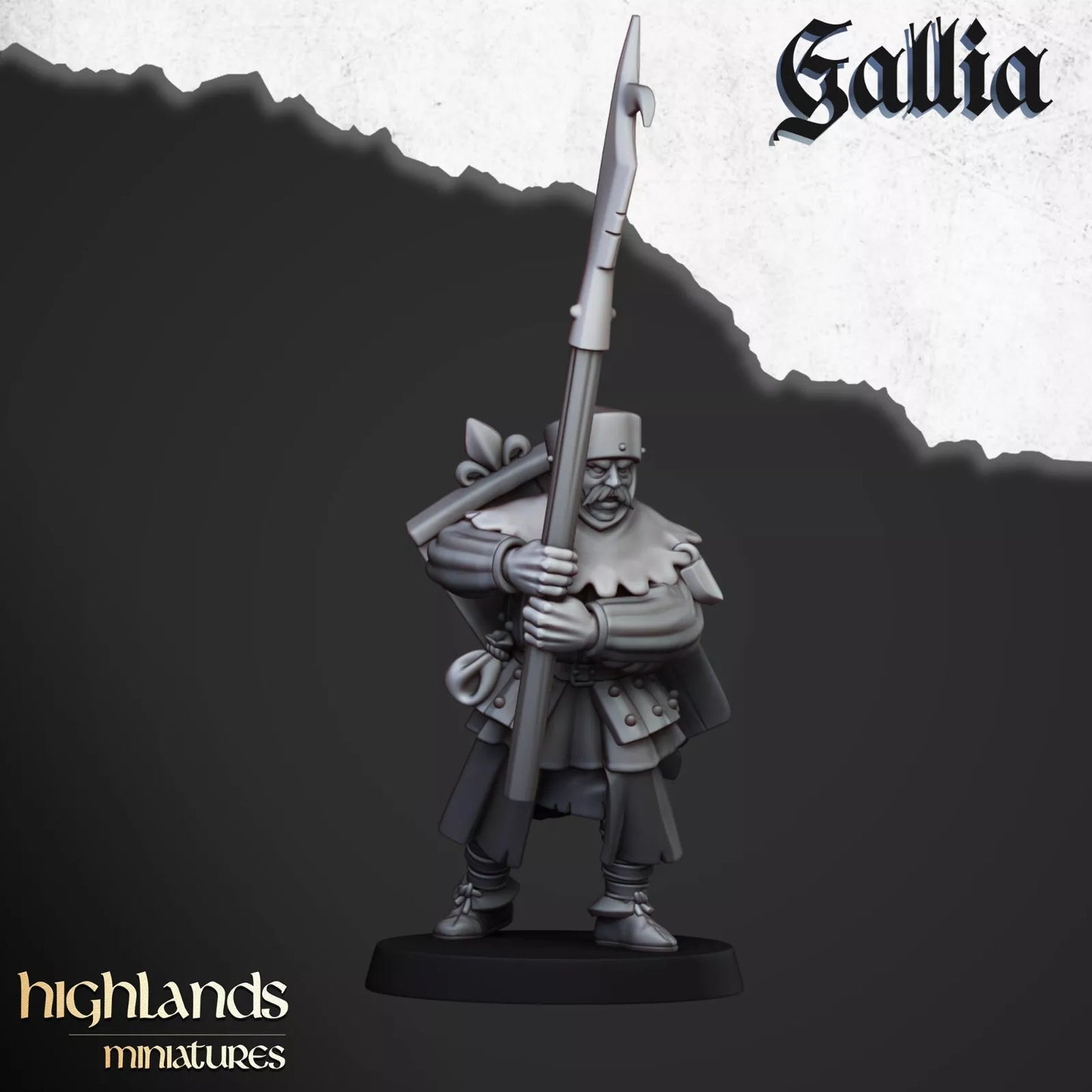 Gallia Men at Arms - Highlands Miniatures | Compatible with OW, WFB, AOF, and More