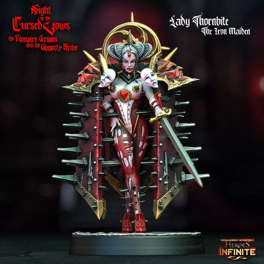 Lady Thornbite, The Iron Maiden - Night of the Cursed Vows | Compatible with Tabletop Wargames