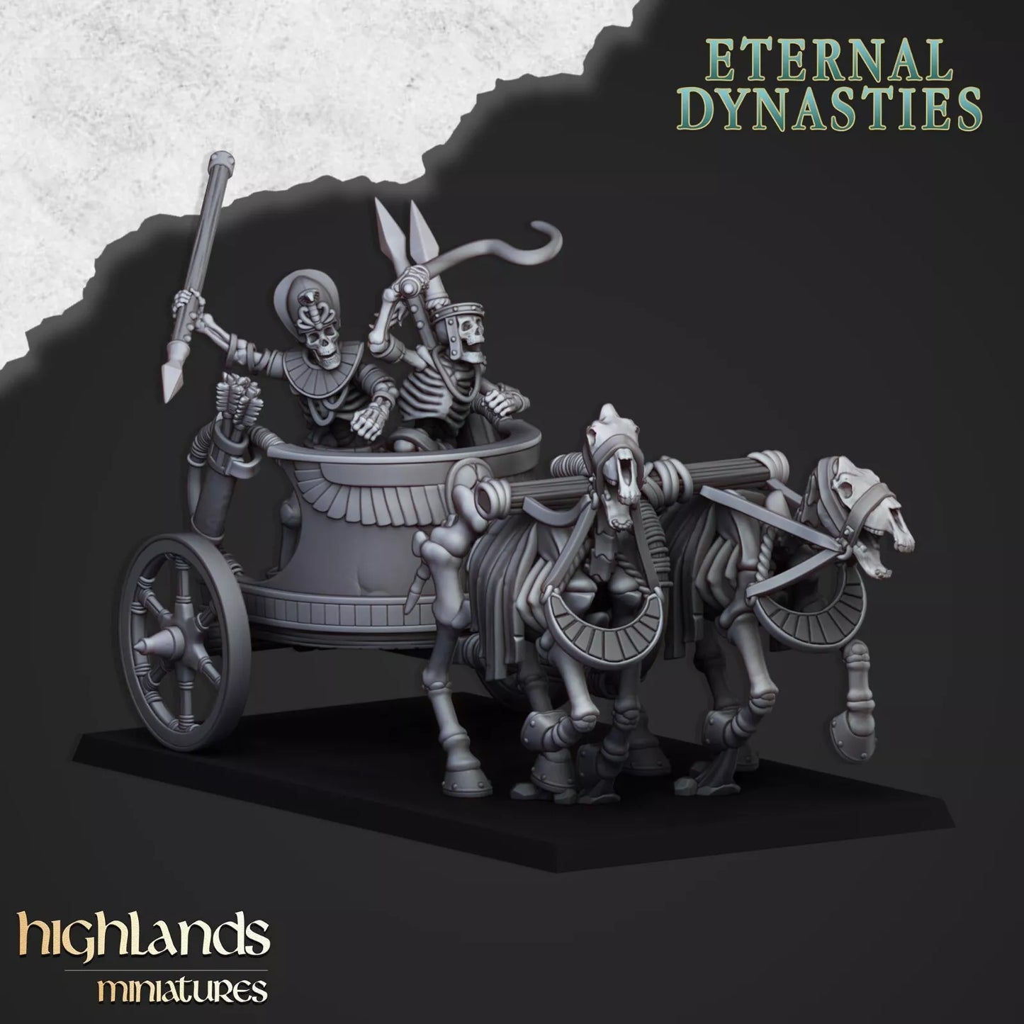 Ancient Skeletal Chariots | Compatible with OW, WFB, AOF, and More