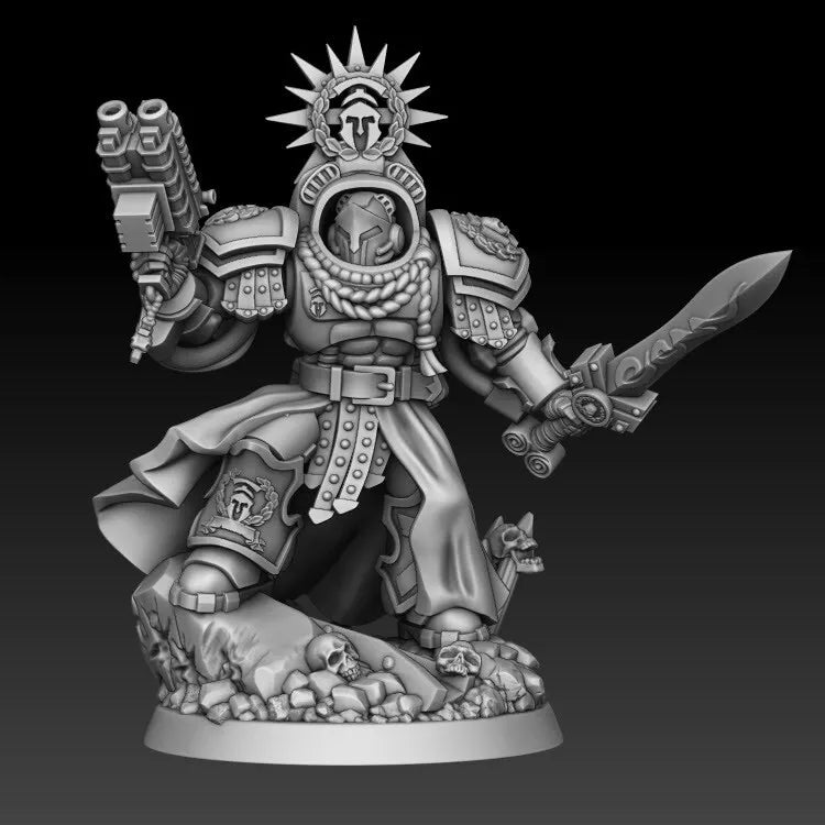 Sons of Spartania - Heavy Assault HQ Captain | For Tabletop Wargames