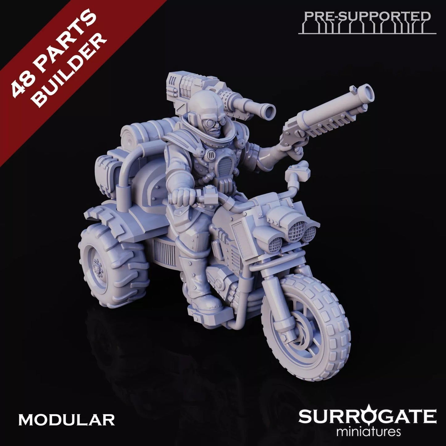 Biohackers Bio-Riders, Surrogate Miniatures | 3 Man Squad