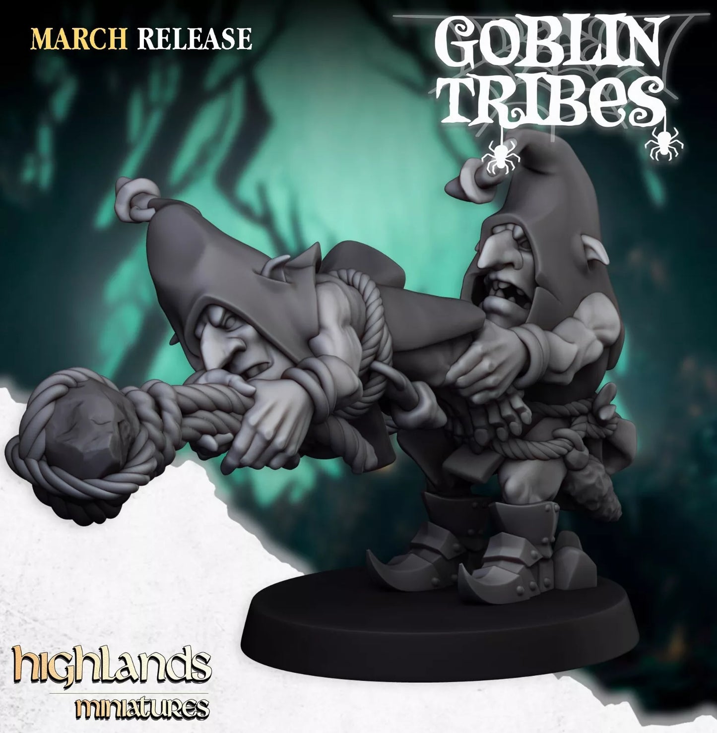 Fantasy Wargaming Swamp Goblins Stonethrowers | Compatible with OW, WFB, AOF, and More