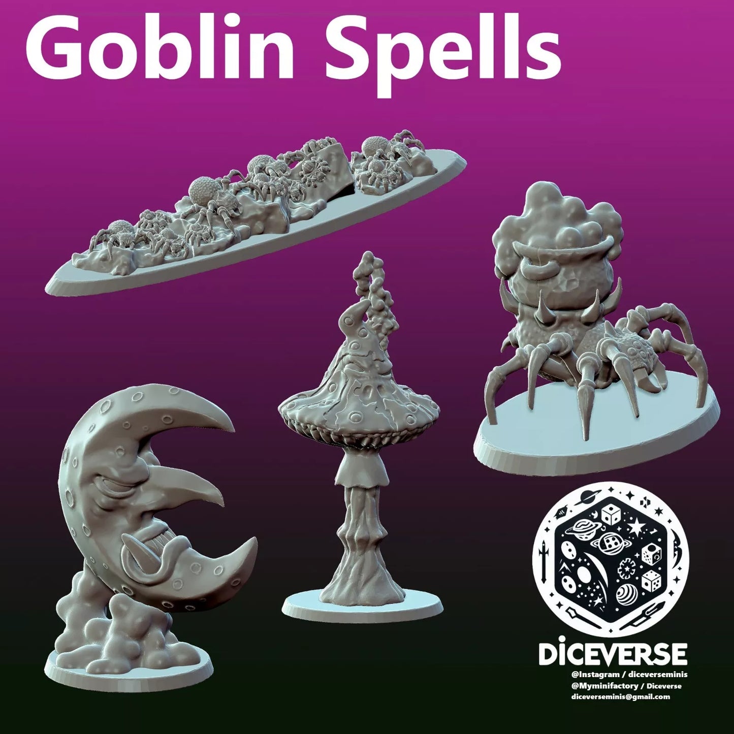 Goblin Spells - Diceverse | Compatible with OW, WFB, AOF, and More