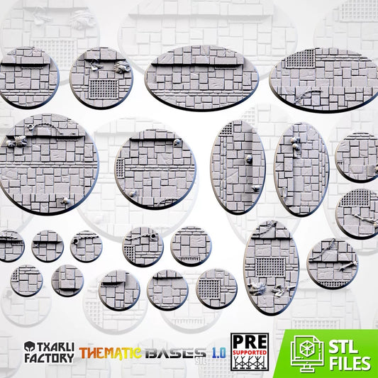 Dungeon Thematic Bases 10 Pack For Miniatures