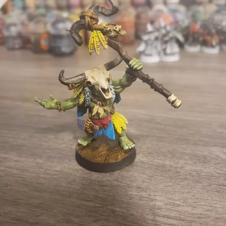 Highland Miniatures Cave Orc Shaman | Compatible with OW, WFB, AOF, and More