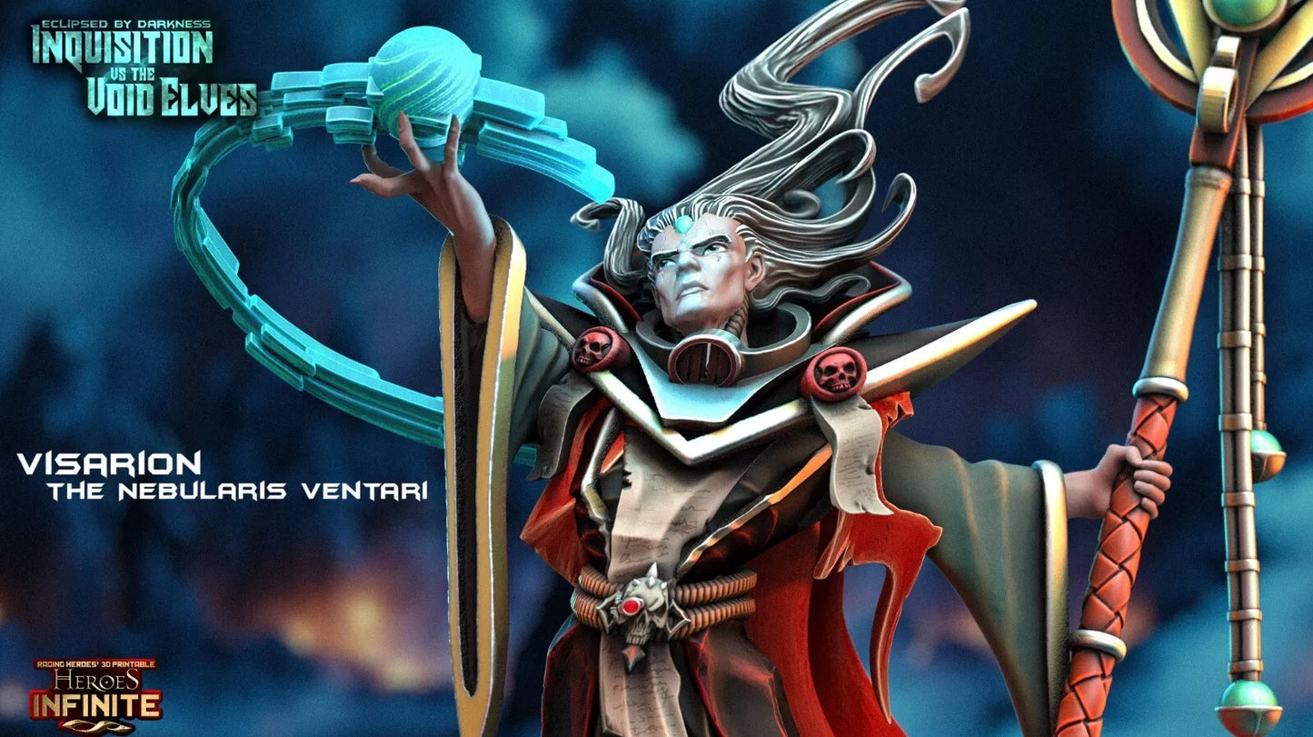 Visarion the Nebularis Ventari - Void Elves | Compatible with Tabletop Wargames