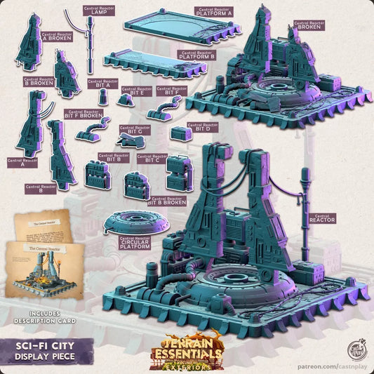 Terrain Essentials - Sci-Fy City Display | For D&D Campaigns & Tabletop Games