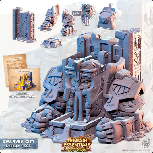 Terrain Essentials - Dwarven City Display | For D&D Campaigns & Tabletop Games