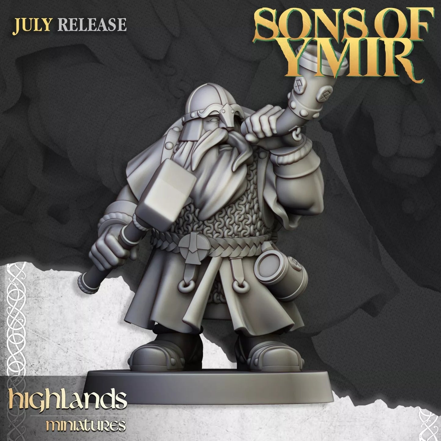 Fantasy Wargaming Dwarf Warriors | Compatible with OW, WFB, AOF, and More