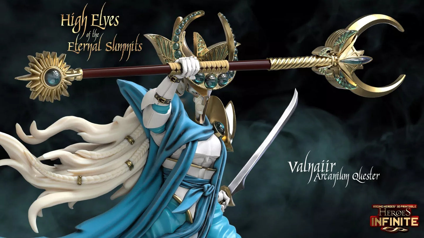 Valnaiir, Arcanium Quester - Eternal Summits | Compatible with Tabletop Wargames