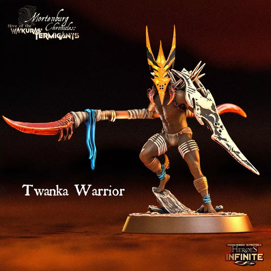 Twanka Warriors, Fierce 5-Man Unit with Leader and Troops - Wa'Kura's Termigants | Compatible with Tabletop Wargames