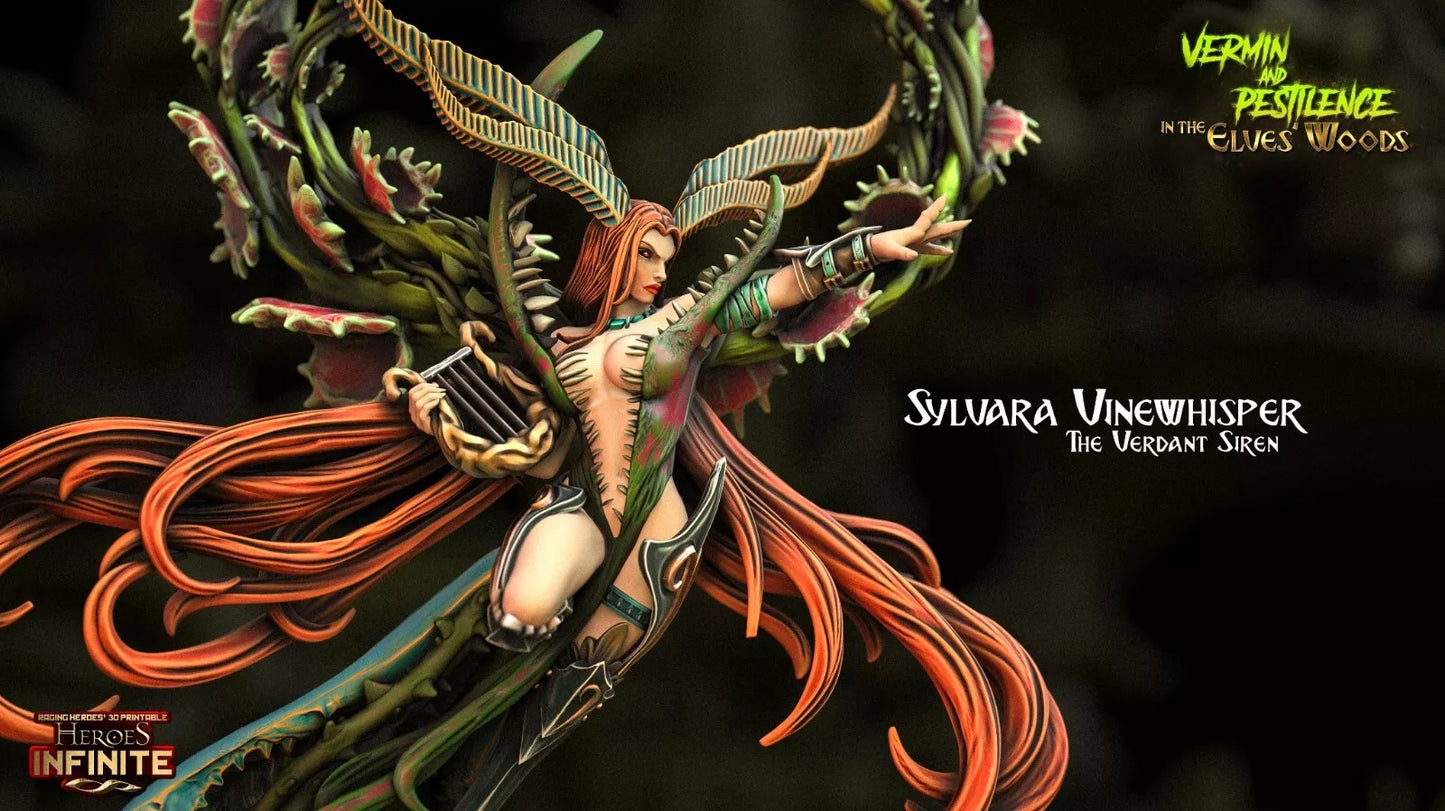 Sylvara Vinewhisper, the Verdant Siren - Vermin and Pestilence | Compatible with Tabletop Wargames