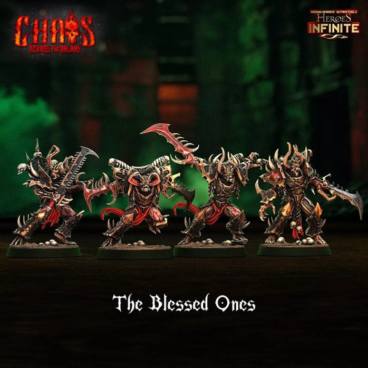 The Blessed Ones 5-man Devout of Chaos - Chaos Across the Galaxy | Compatible with Tabletop Wargames