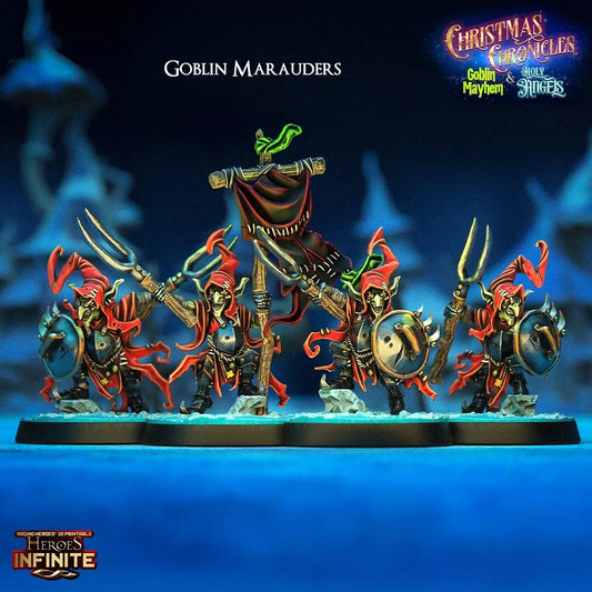 Goblin Marauders, 5-Man Unit - Christmas Chronicles Goblin Mayhem | Compatible with Tabletop Wargames