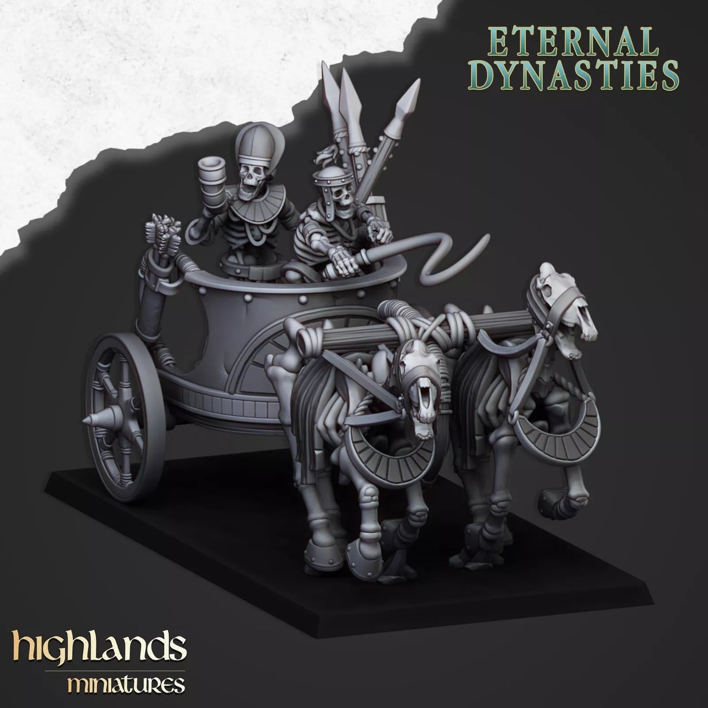 Ancient Skeletal Chariots | Compatible with OW, WFB, AOF, and More