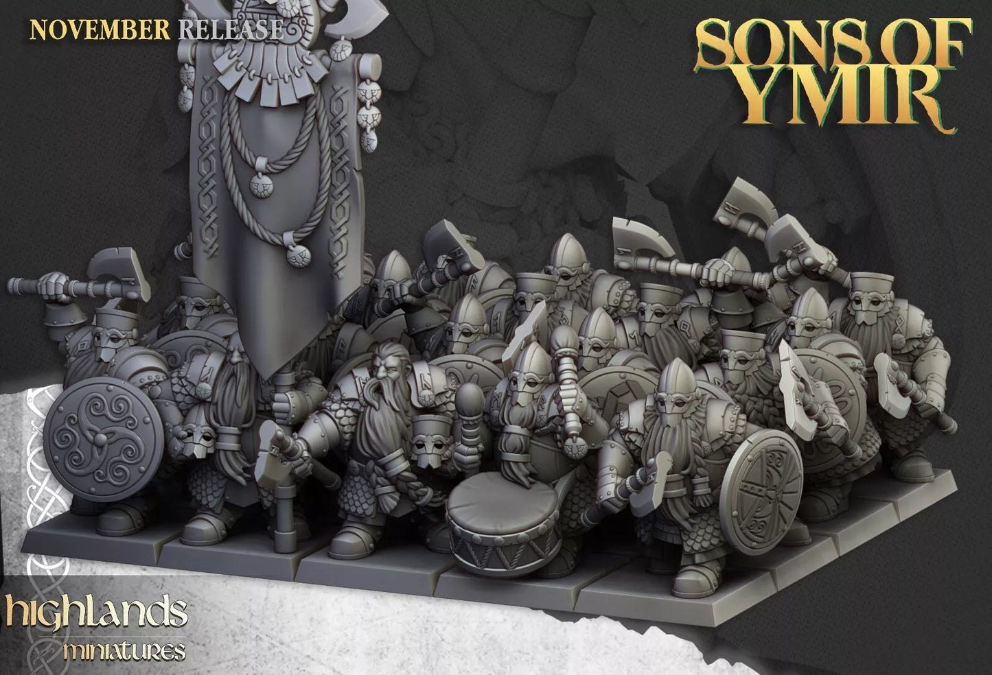 Sons of Ymir Starter Army - Highlands Miniatures | Compatible with OW, WFB, AOF, and More