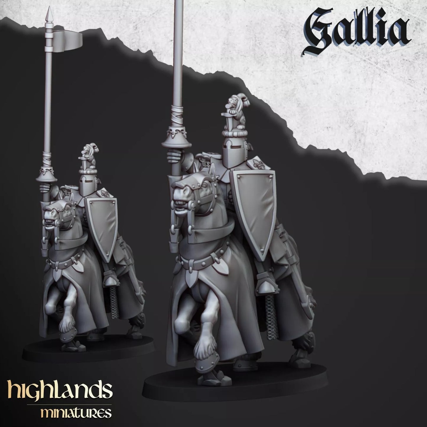 Knights of Gallia - Highlands Miniatures | Compatible with OW, WFB, AOF, and More