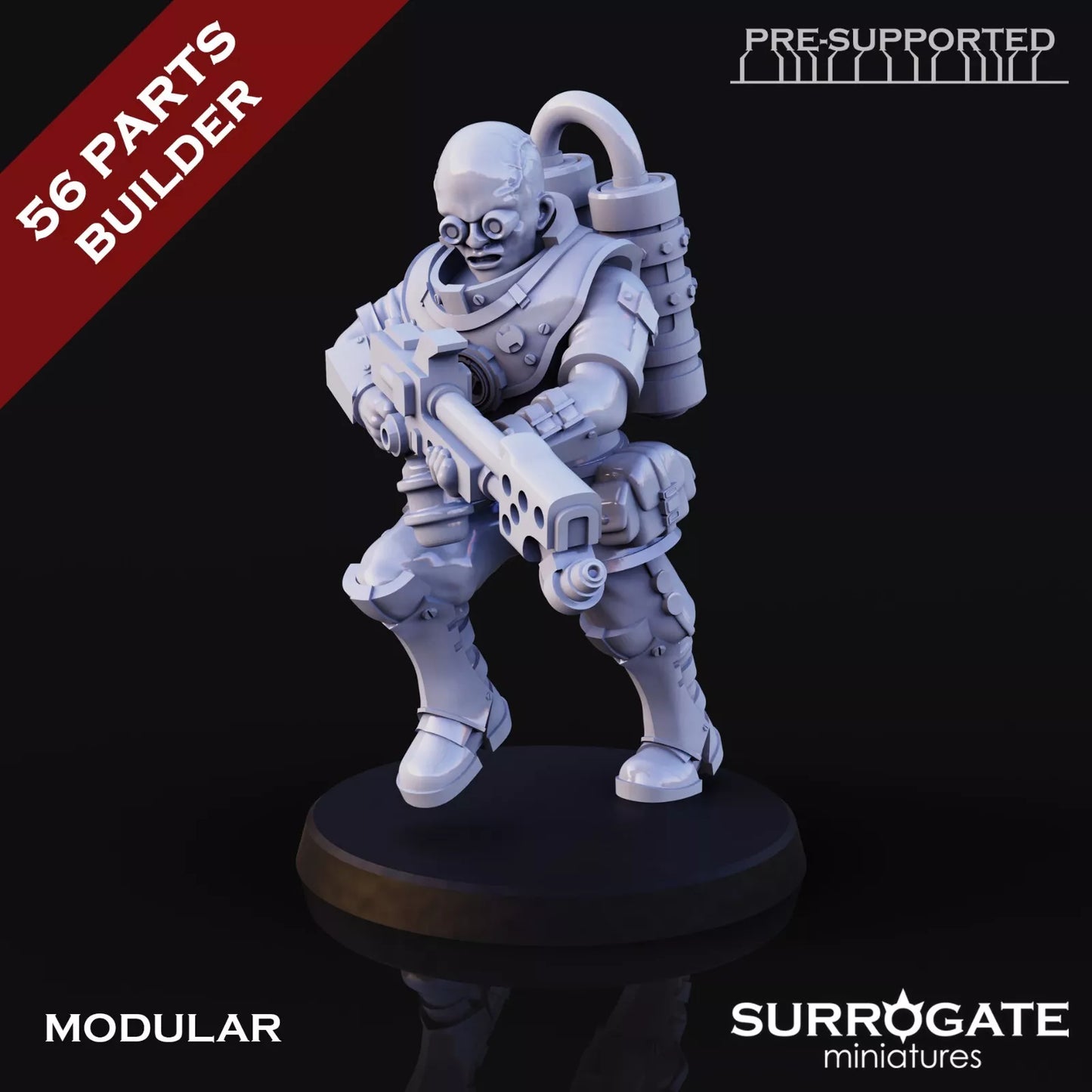 Biohackers Bio Fodder, Surrogate Miniatures | 5 Man Squad