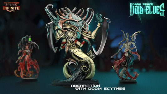 Aberration with Doom Scythes - Alien Nightmare for Tabletop Warfare