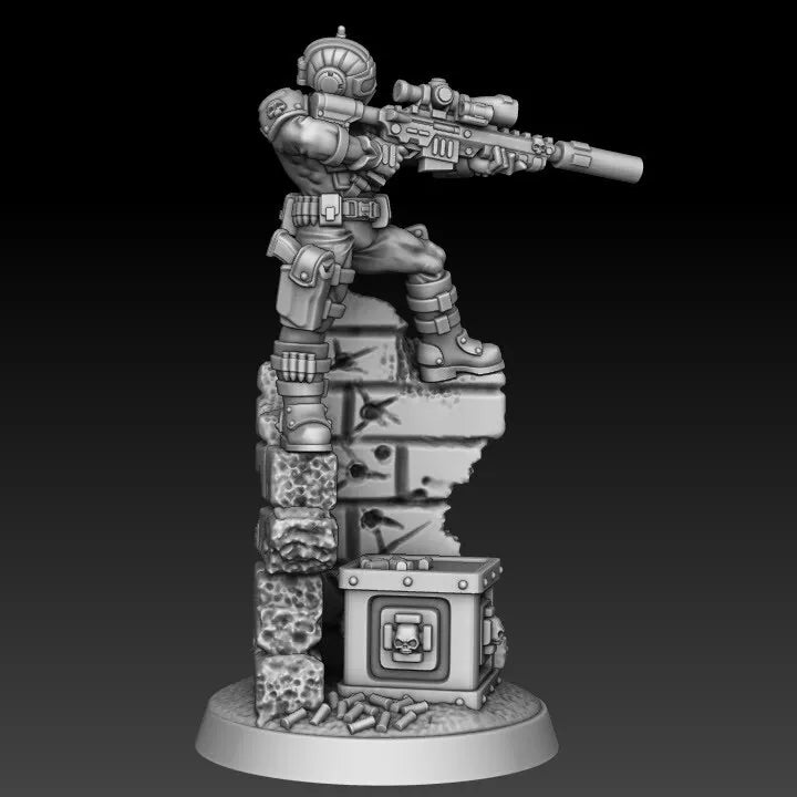 Vindicator Imperial Sniper Assassin Kit A | For Sci-Fi Tabletop Games