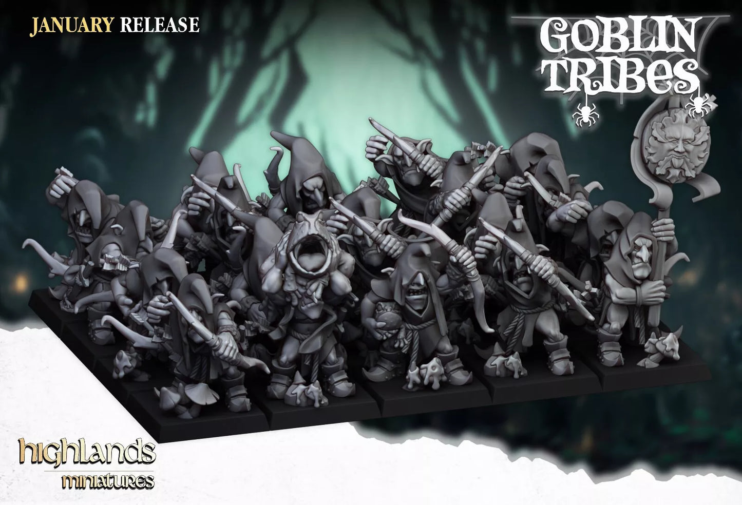 Fantasy Wargaming Swamp Goblins w/Bows | Compatible with OW, WFB, AOF, and More