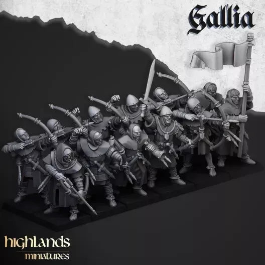 Gallia The Medieval Kingdom - Highlands Miniatures | Compatible with OW, WFB, AOF, and More